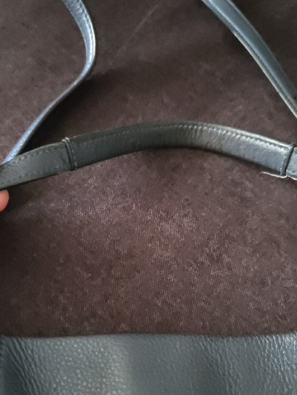 Coach Blue Pebble Leather Crossbody Bag - Picture 6 of 7